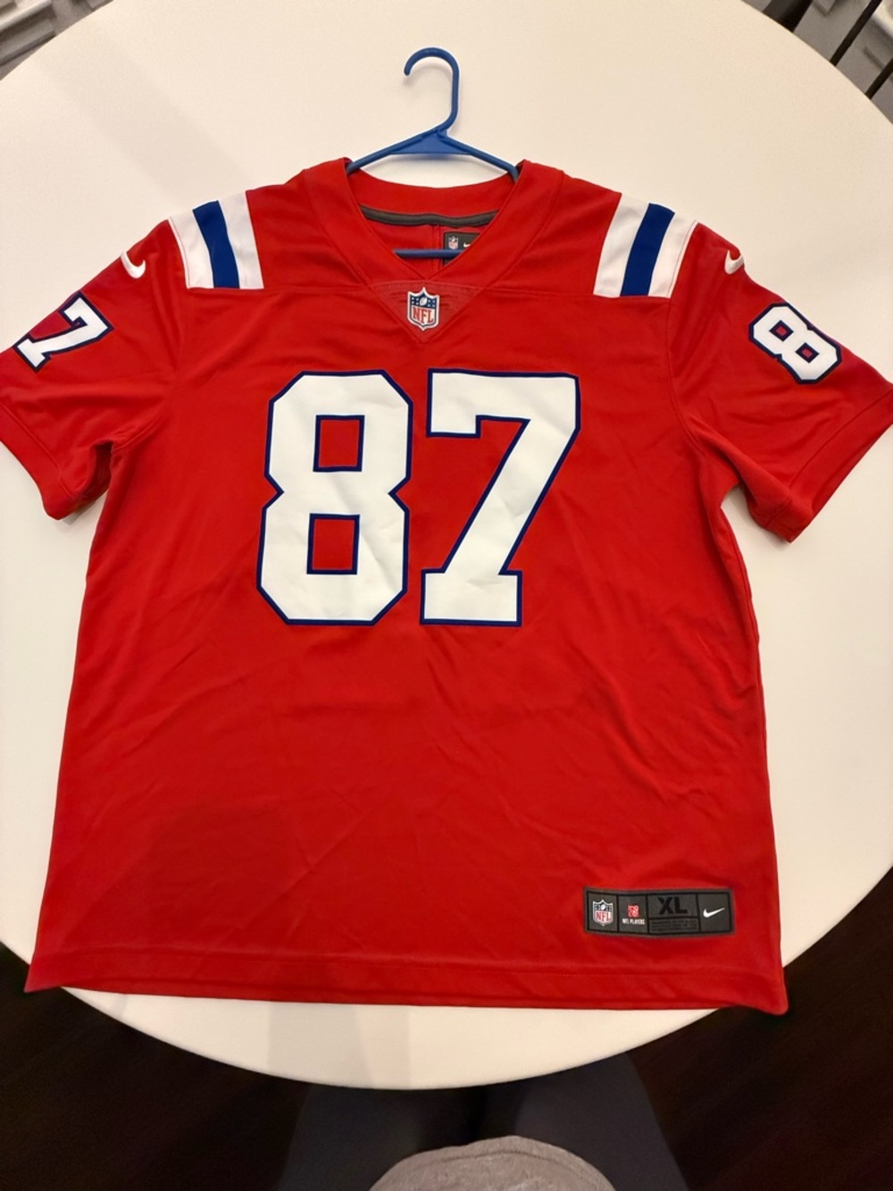 Gronkowski #87 Red Football Jersey - Picture 2 of 3